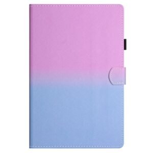8 inch Universal Stitching Gradient Leather Tablet Case Purple Blue