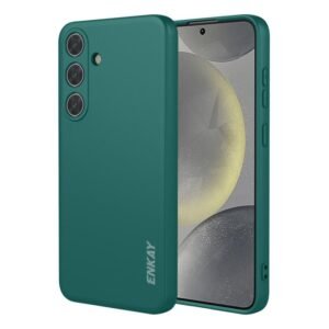 Samsung Galaxy S26 5G ENKAY Silicone Phone Case Dark Green