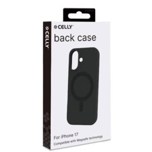 Celly Magsafe Case for Iphone 17, Black