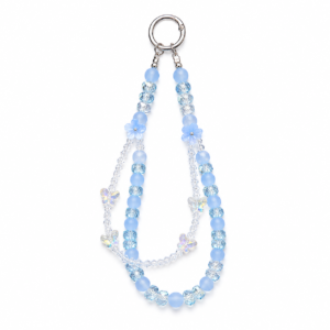 Fog Bead Flower Double-Layer Crystal Chain Blue